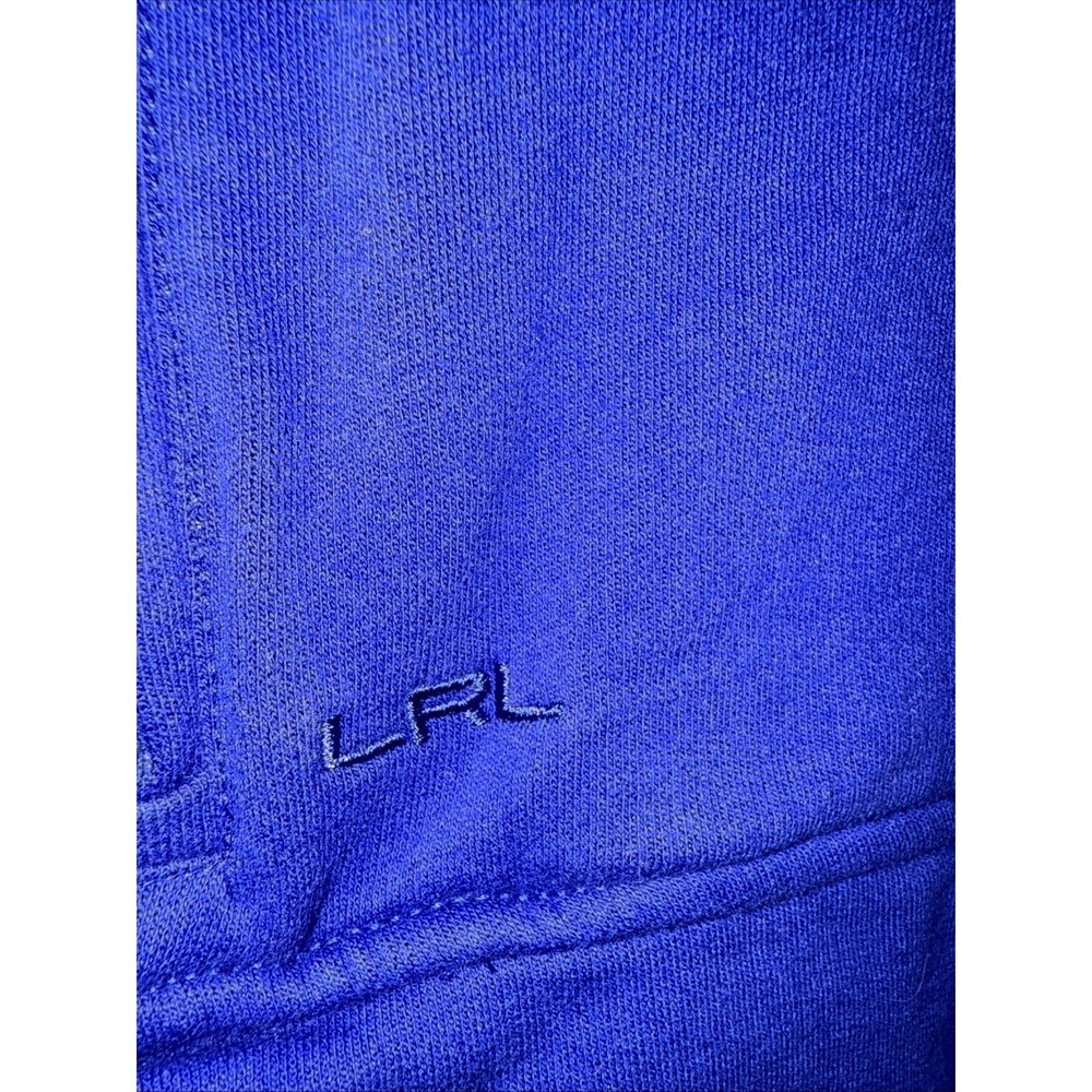 Ralph Lauren Royal Blue Crewneck Sweatshirt‎ - Women's Small Front Zip Pockets - Picture 4 of 7